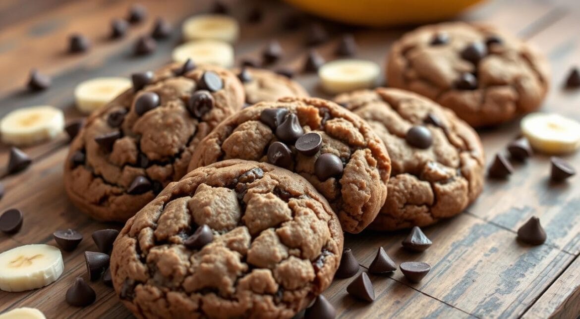 Brownie Box Mix Banana Cookies
