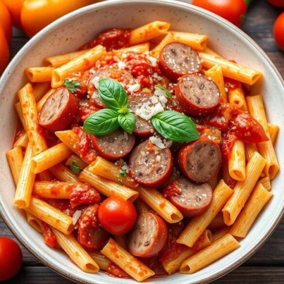 Smoked Sausage Pasta Smoked Sausage Pasta